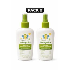 Babyganics Natural Insect Repellent Deet Free Plant and Essential Oils - Pack 2